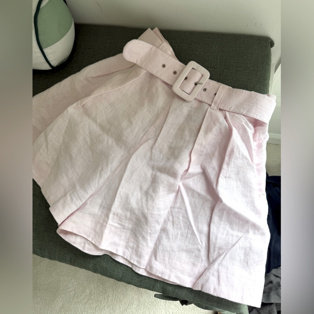 Pink Belted Women's Shorts from Faithfull the Brand size small